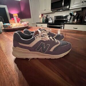 New Balance Lavender and White Shoes